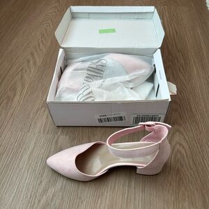 Dream Pairs Pink Ankle Strap Heels